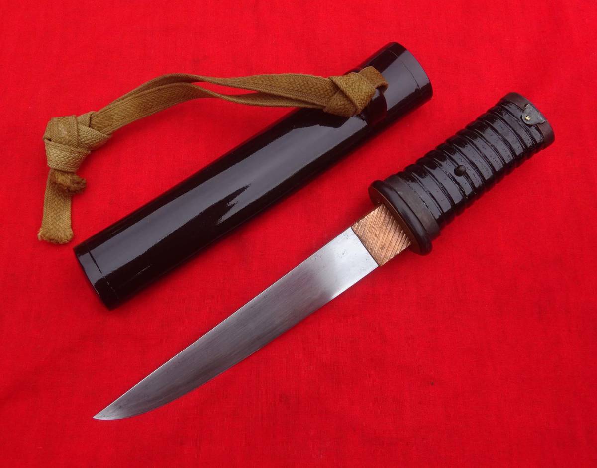 黒塗りの短刀(無銘、登録証不要の品 日本刀太刀脇差短刀匕首 黒塗りの短刀(無銘、登録証不要の品 日本刀太刀脇差短刀匕首