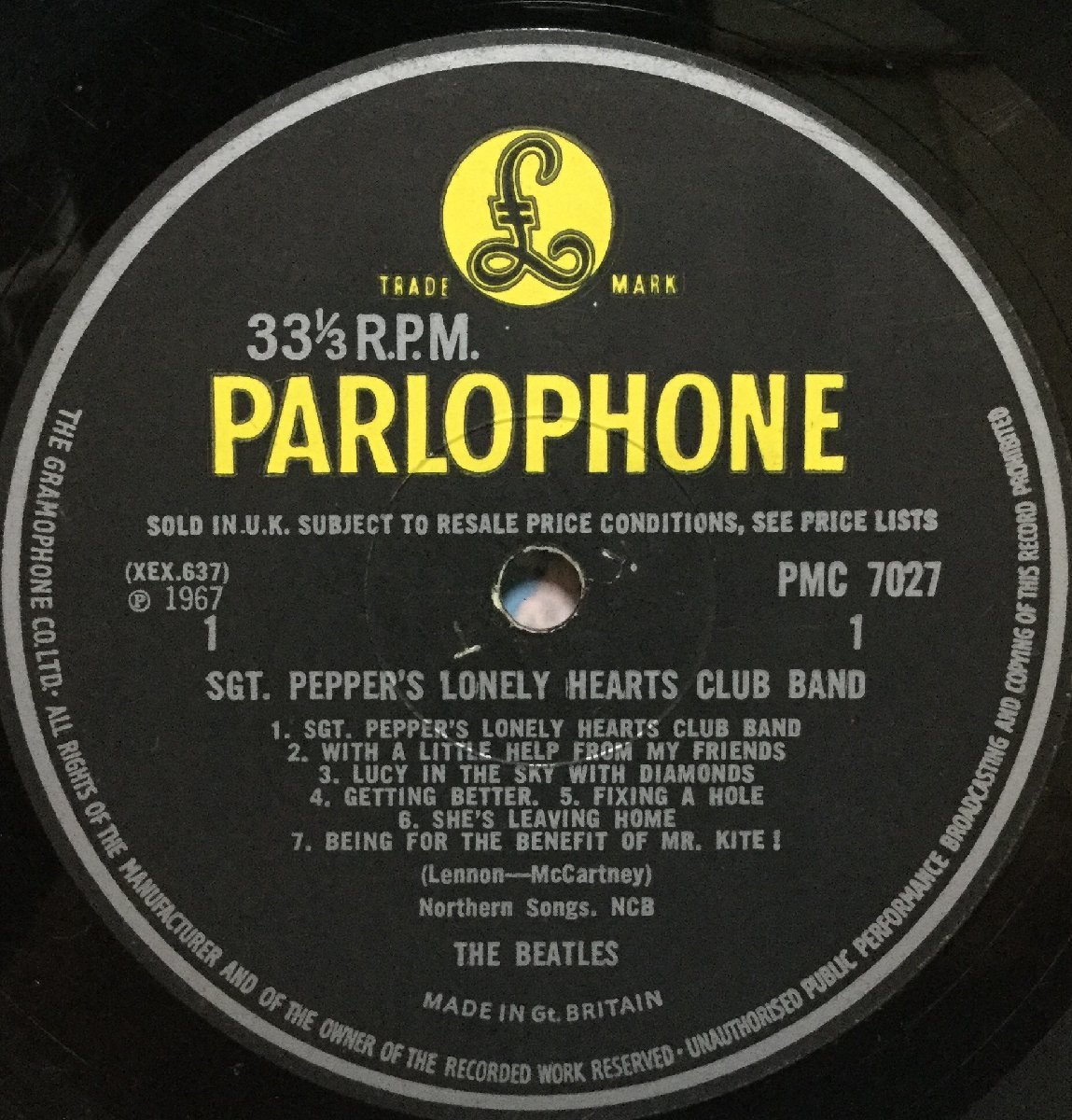 LP western-style music The Beatles / Sgt.Pepper\'s Lonely Hearts Club Band britain record 1/1