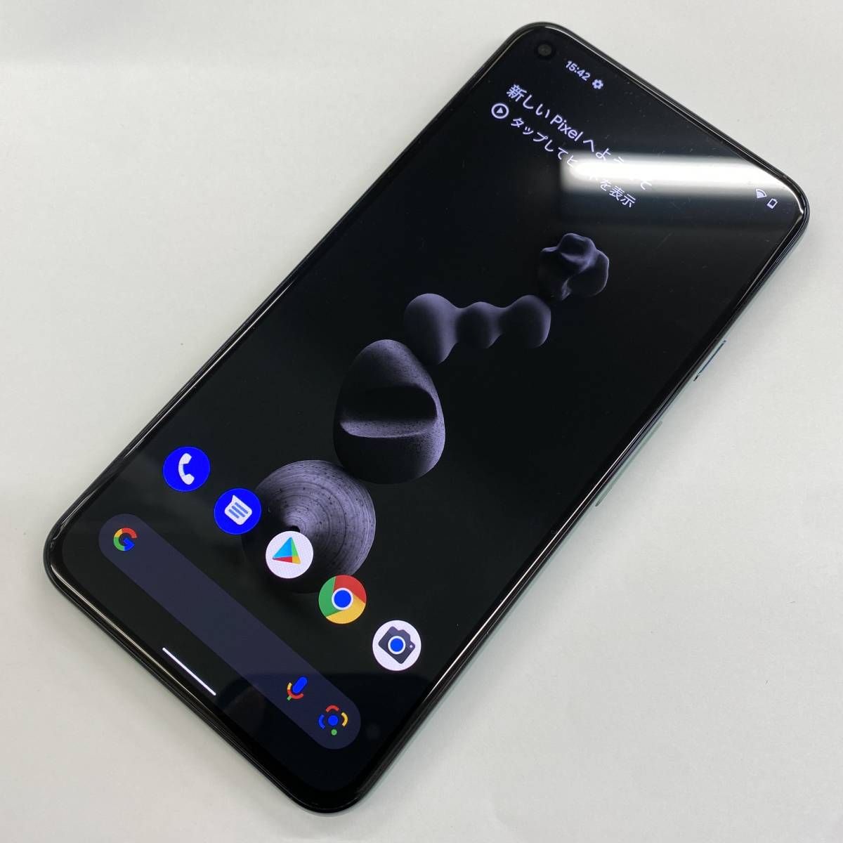 1円開始 美品 Google Pixel 5 SIMフリー 端末 5G Sorta Sage