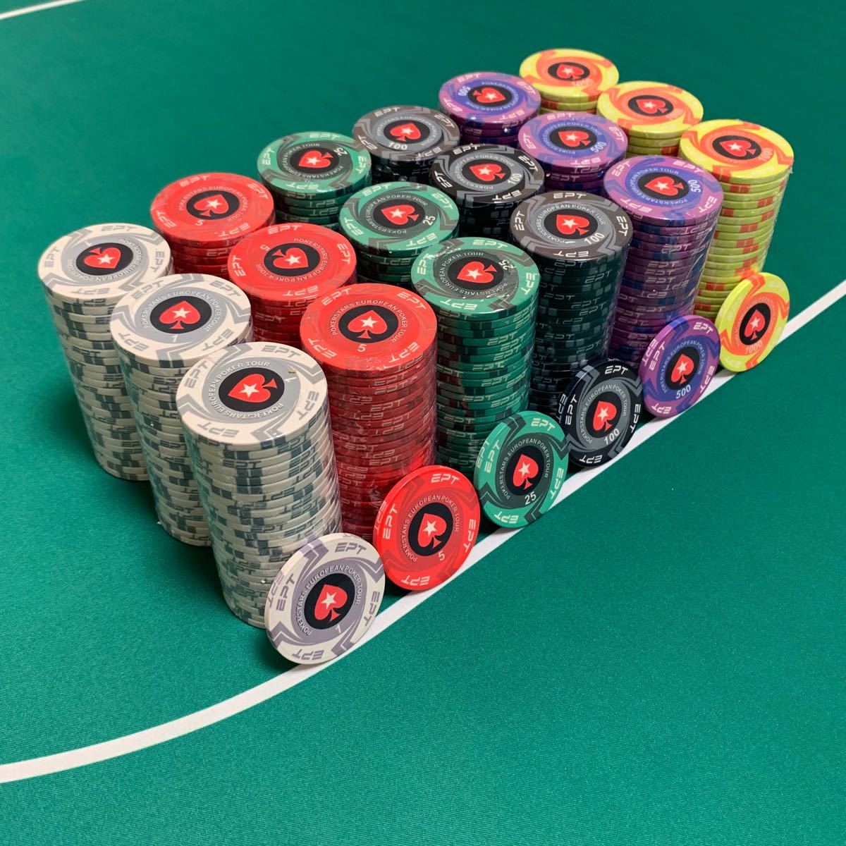 高級品市場 EPT セラミック ポーカーチップ カジノチップ 200枚