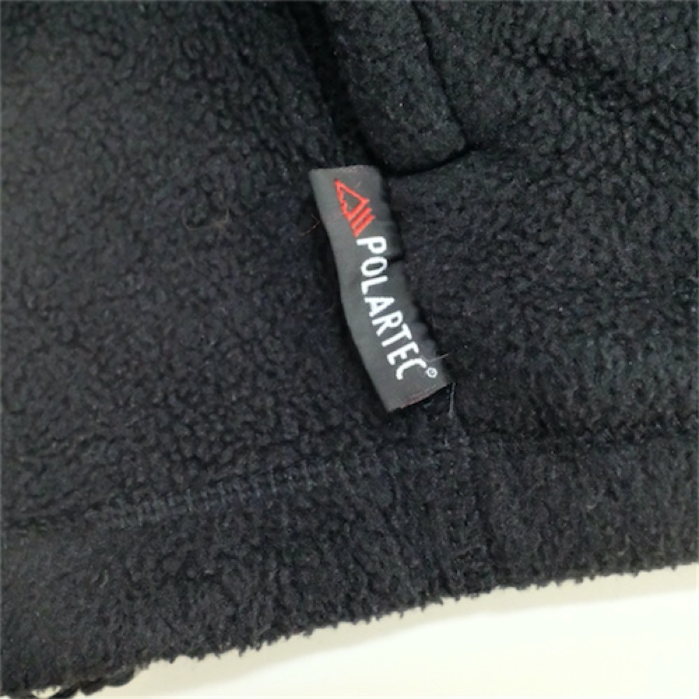 90's 00's Timberland ティンバーランド ジップアップフリースジャケット メンズUS-XLサイズ ブラック 刺繍ロゴ jk-2723_画像9