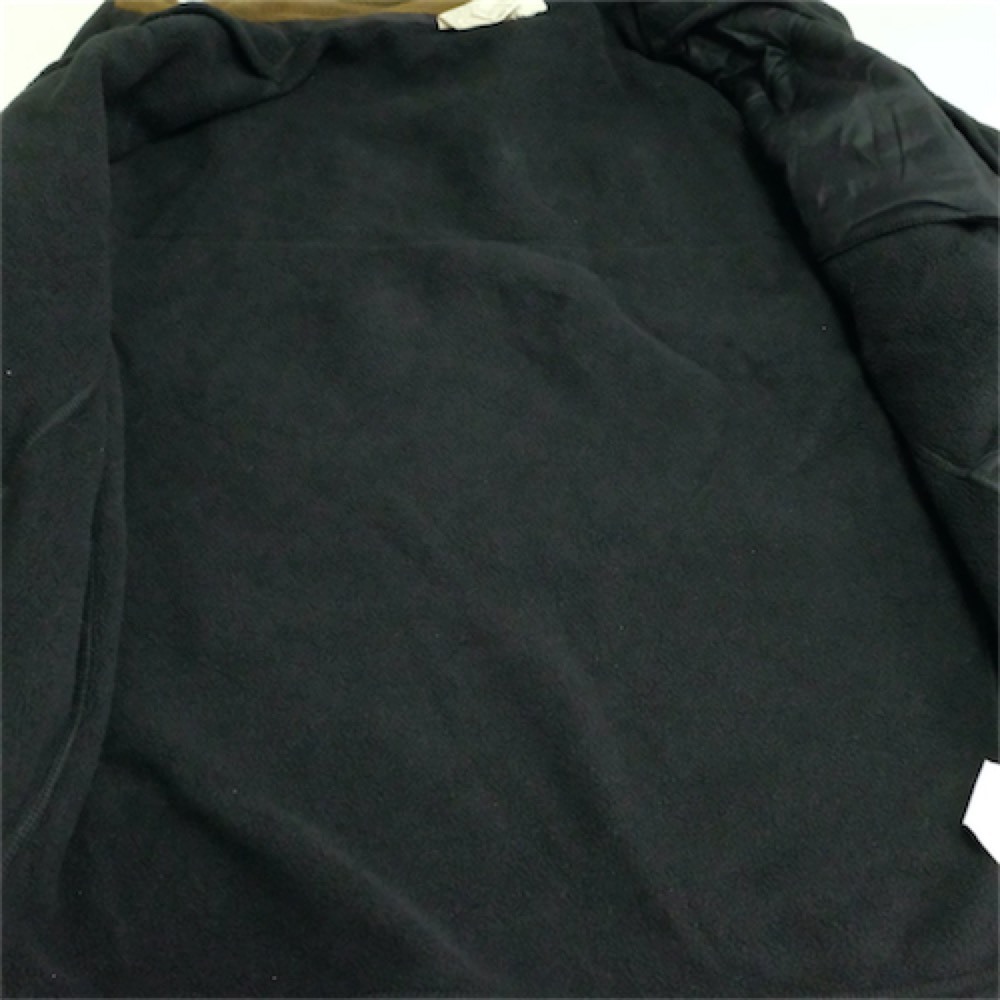 90's 00's Timberland ティンバーランド ジップアップフリースジャケット メンズUS-XLサイズ ブラック 刺繍ロゴ jk-2723_画像5