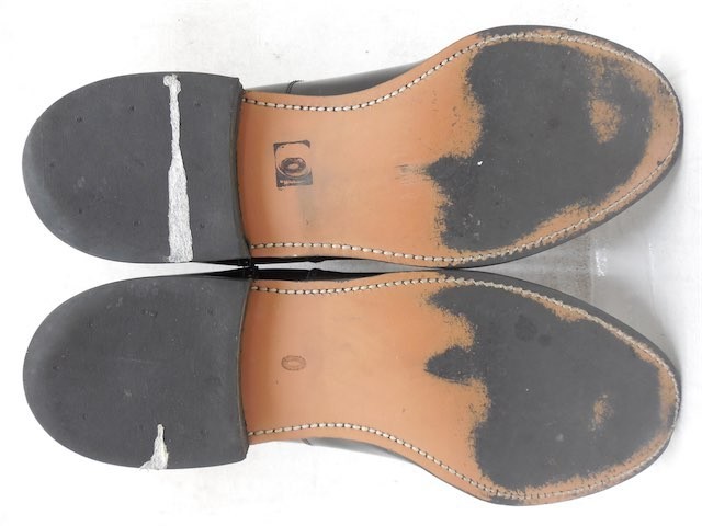 パンチドキャップトゥシューズ 靴 ブラック系 メンズ US 10.5D/ 28.5cm f-2859_画像4