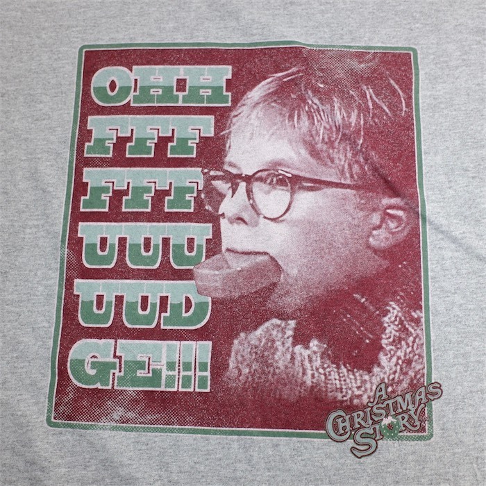 A CHRISTMAS STORY クリスマスストーリー 半袖プリントTシャツ メンズUS-XLサイズ 杢グレー ムービーT 映画 t-1912n_画像5