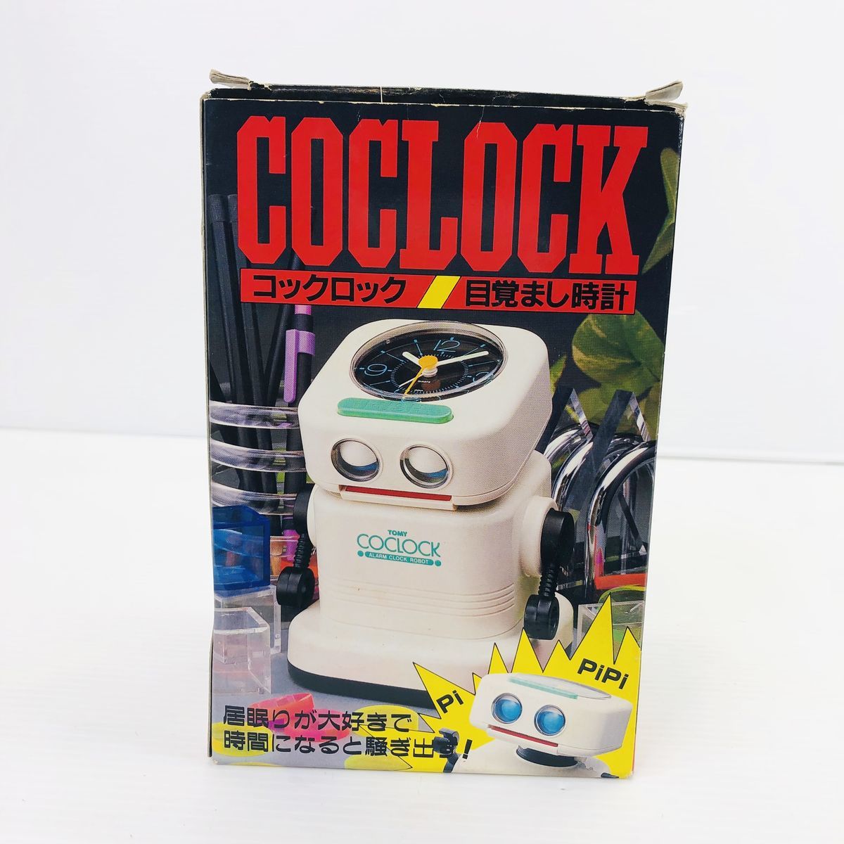 【ジャンク】トミー 目覚まし時計 ロボット COCLOCK コックロック 黒 ※動作未確認 2400031029304_画像1