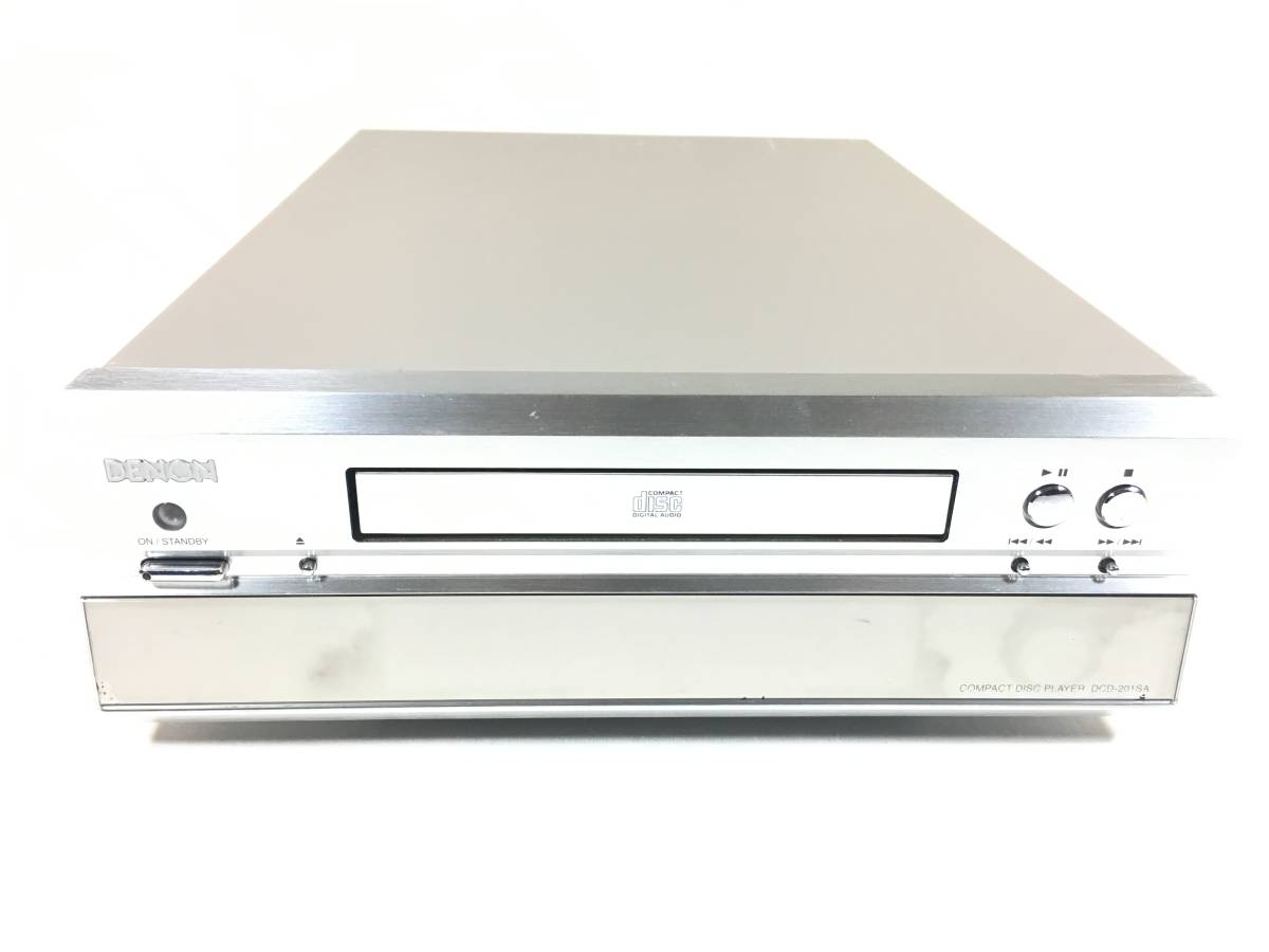 DENON DCD-201SA CD player tray opening and closing Belt have been exchanged. ALPHA processor installing manual copy attaching ③