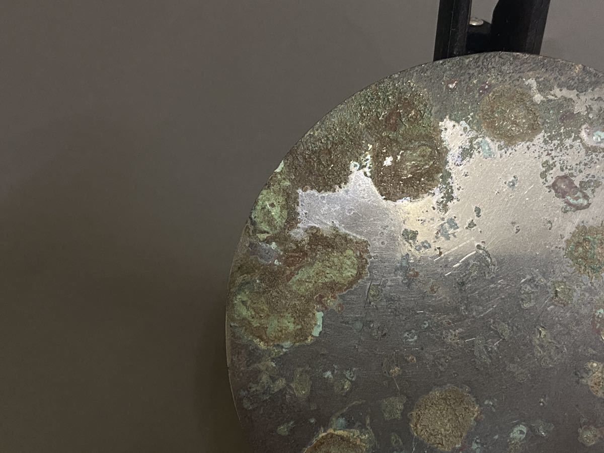 高品質最新作銅鏡 古鏡 銘文 銅鏡 美術唐物　唐物　時代物 銅製精工 細密彫刻 中国美術 古美術 鏡