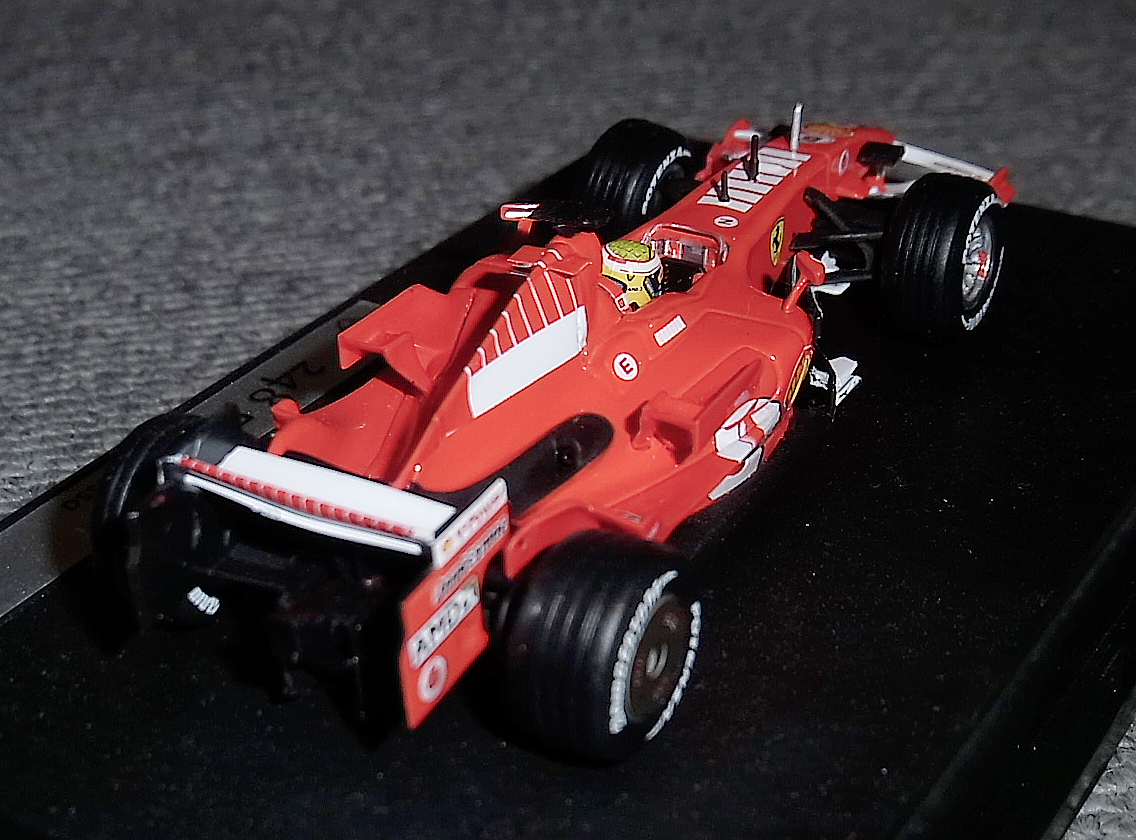 バーコード仕様 マテル 1/43 フェラーリ 248F1 マッサ 2006 FERRARI HotWheels 248 F1 タバコ仕様_画像3