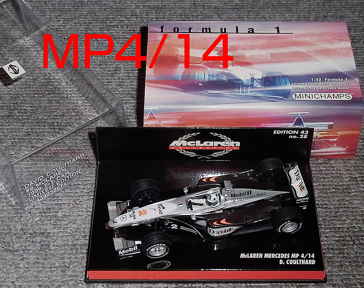 カナダ限定 1/43 マクラーレン メルセデス MP4/14 クルサード 1999 McLAREN MERCEDES