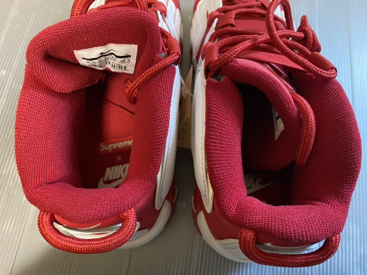 ナイキ シュプリーム エアモアアップテンポ レッド シュプテン 比較検索 NIKE アップテンポ✖️supreme シュプテン スニーカー