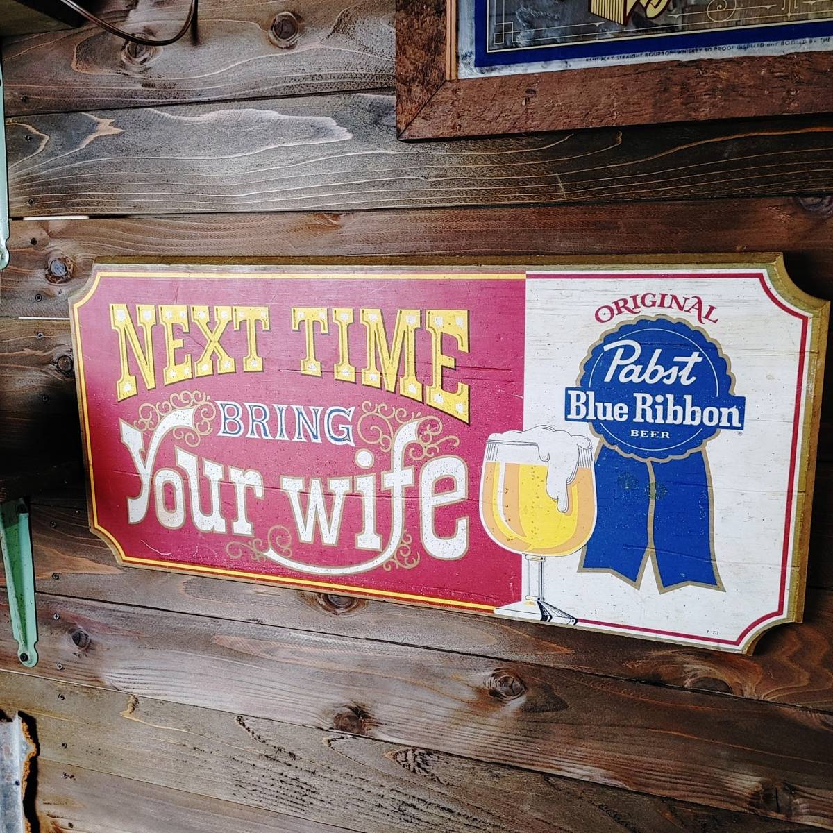 ☆1点限り☆ Pabst Blue Ribbon パブストブルーリボン サインボード