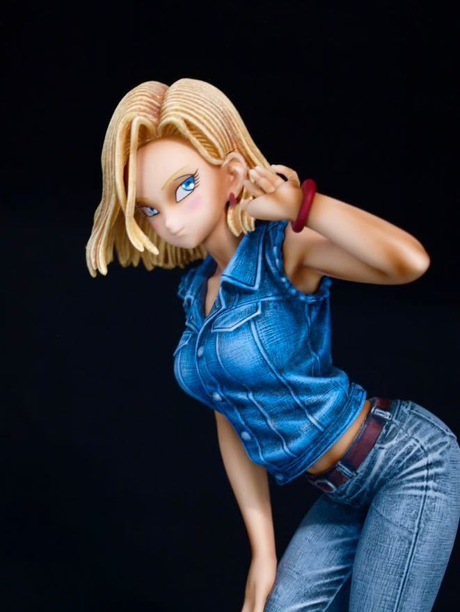 ドラゴンボール フィギュア リペイント 人造人間18号 瞳修正 ドラゴンボール フィギュア リペイント 人造人間18号 瞳修正