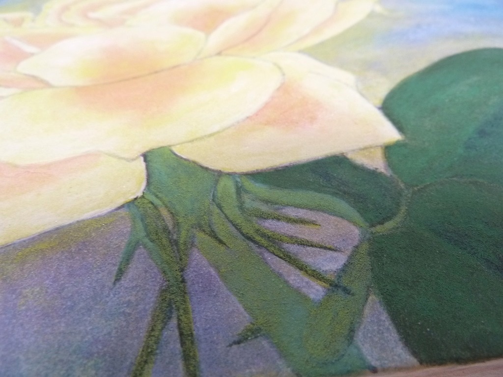 新しいコレクション Bm 水彩画 岩絵の具 黄色い薔薇 縦35 2 横幅42 5 バラ 花の絵 静物画 植物 絵画 アート 一輪のバラ Www Idealmusicorp Com
