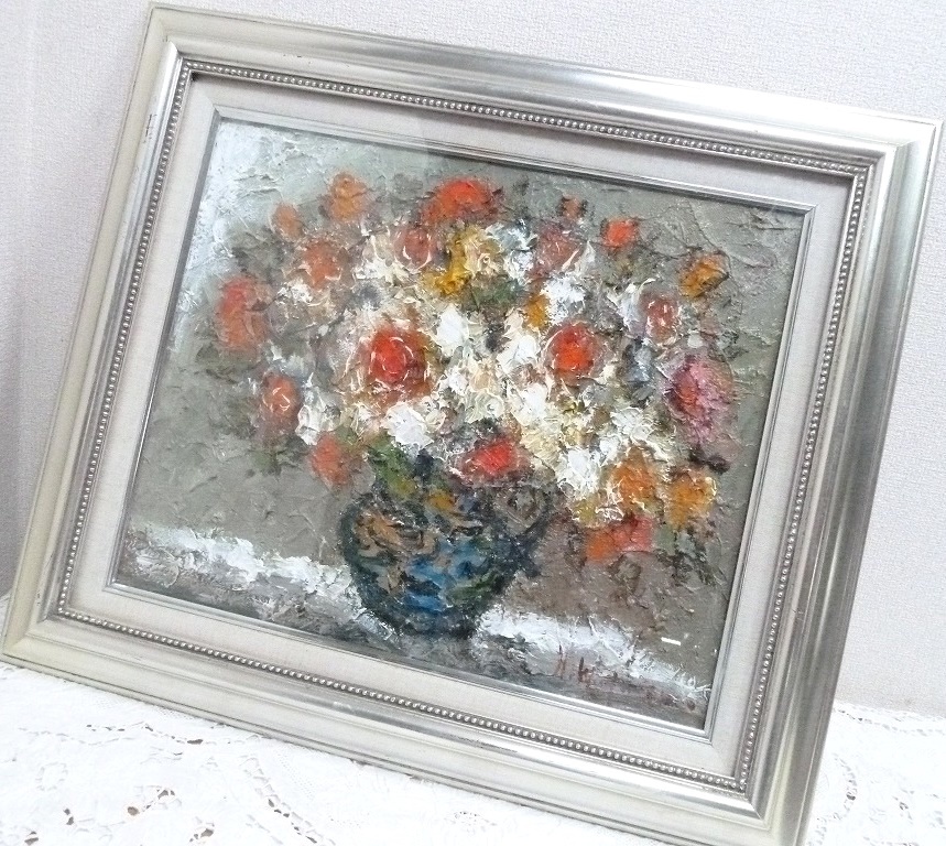 ヤマト工芸 渡辺ひでき 絵画 油絵 薔薇 - 通販 - www.proesmin.com