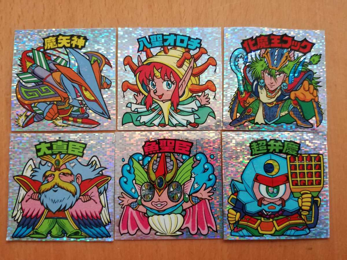 旧ビックリマン悪魔vs天使シール 30弾 ヘッド 6枚コンプリート