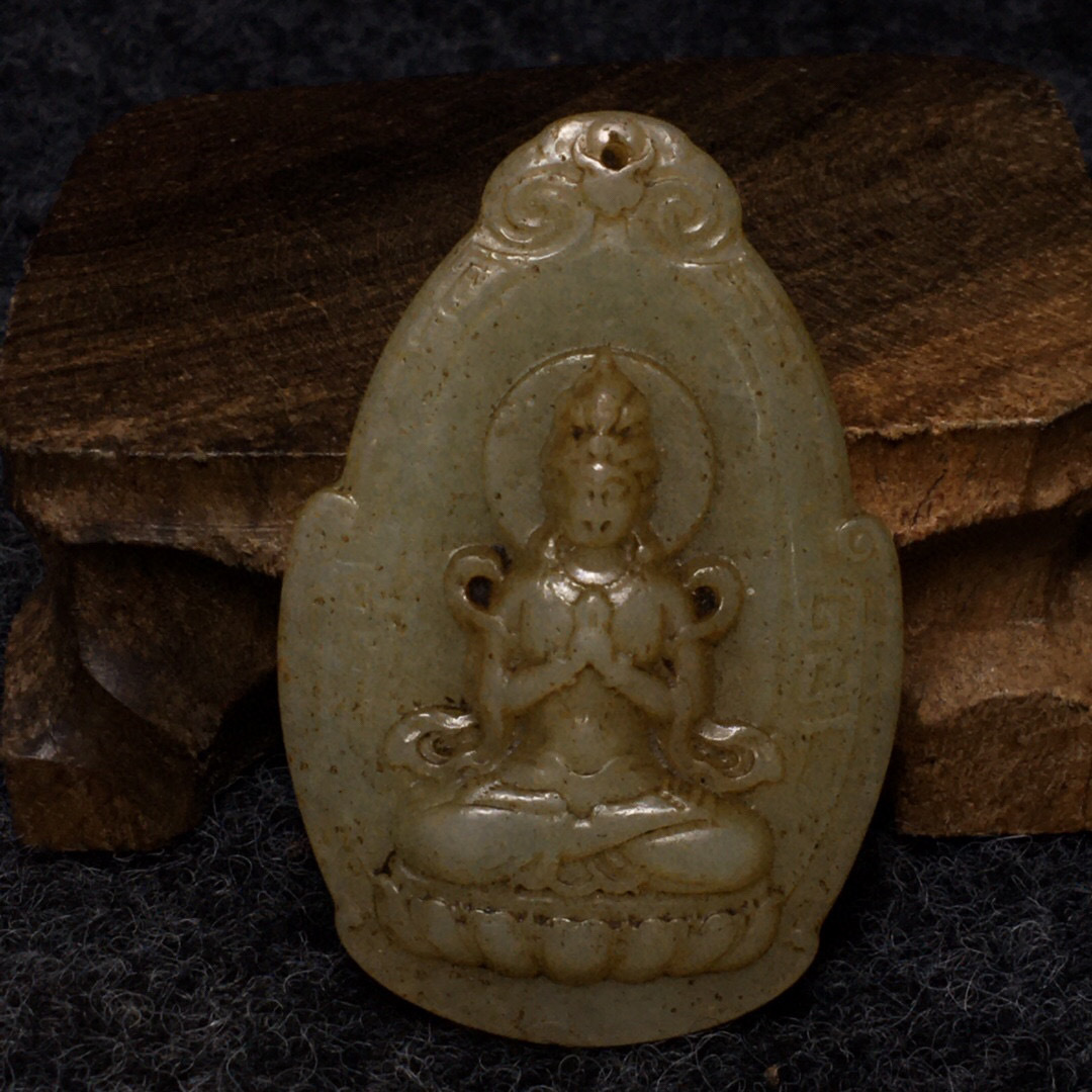 楽天市場 館蔵珍品 和田玉製 細密彫 關公牌置物 賞物 貴重物品