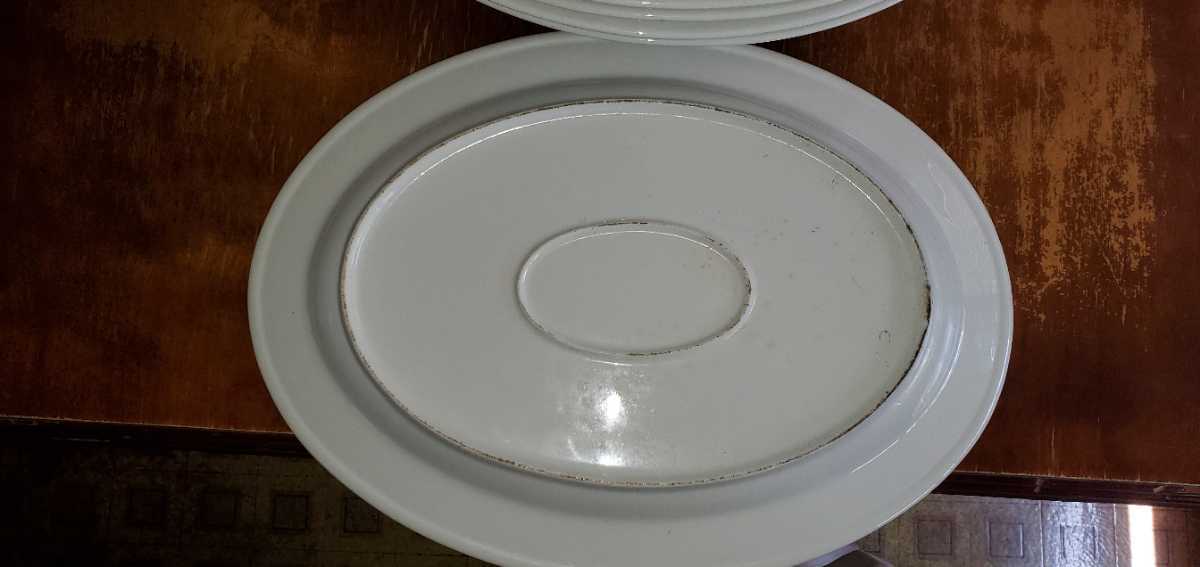パーティー用 陶器 磁器 大皿 中皿 大10枚 中9枚 白 セットの画像5