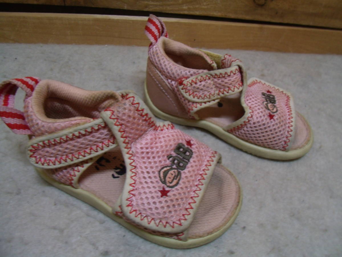  nationwide free shipping e.a.Be-a- beige Bebe made child Kids baby girl mesh material sandals 13.5cm