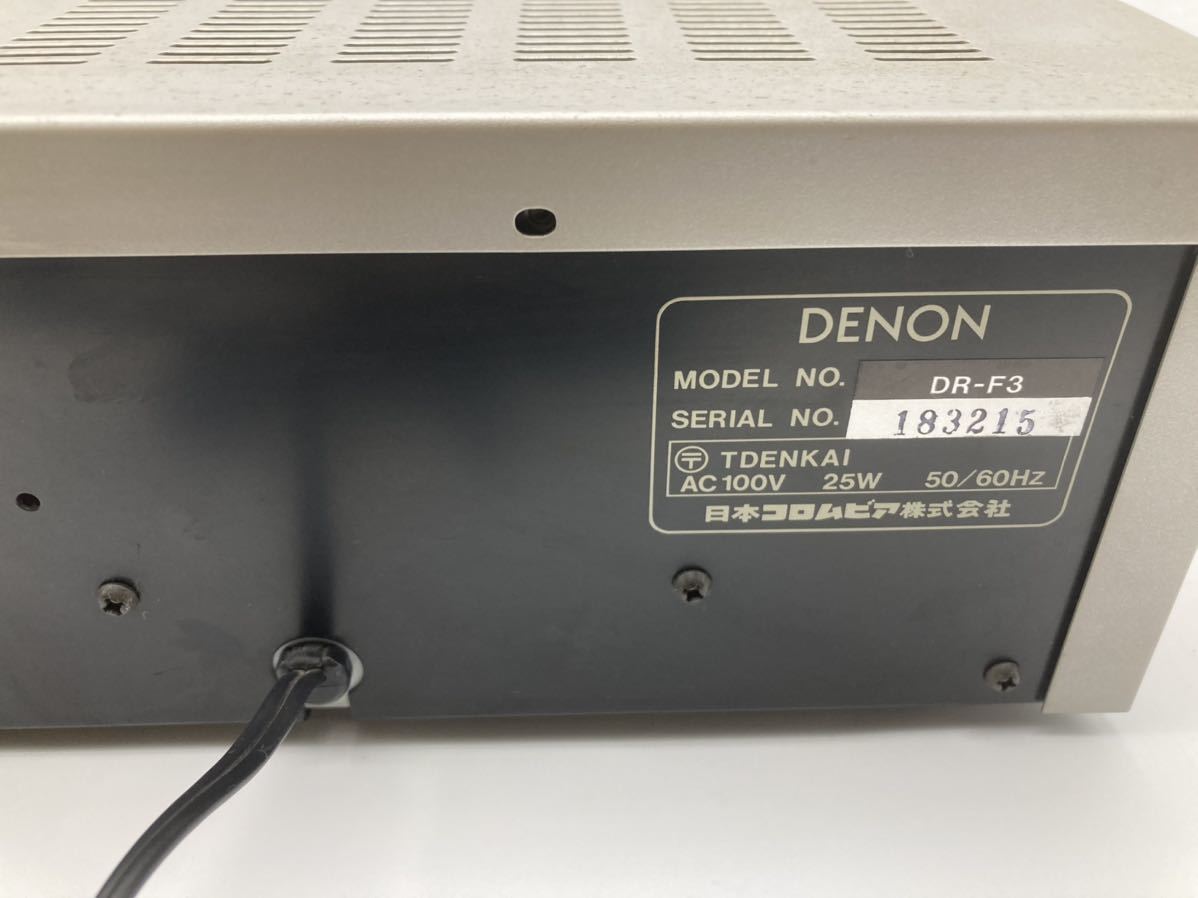 DENON カセットデッキ DR-F3 3HEAD デノン ジャンク DENON カセットデッキ DR-F3 3HEAD デノン ジャンク