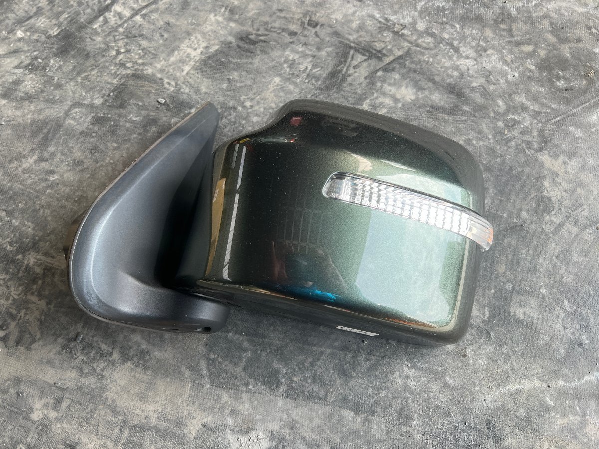 * Suzuki Jimny left door mirror passenger's seat side JB23W 8 pin 84702-61L94 ZVD/ khaki automatic defect other operation OK