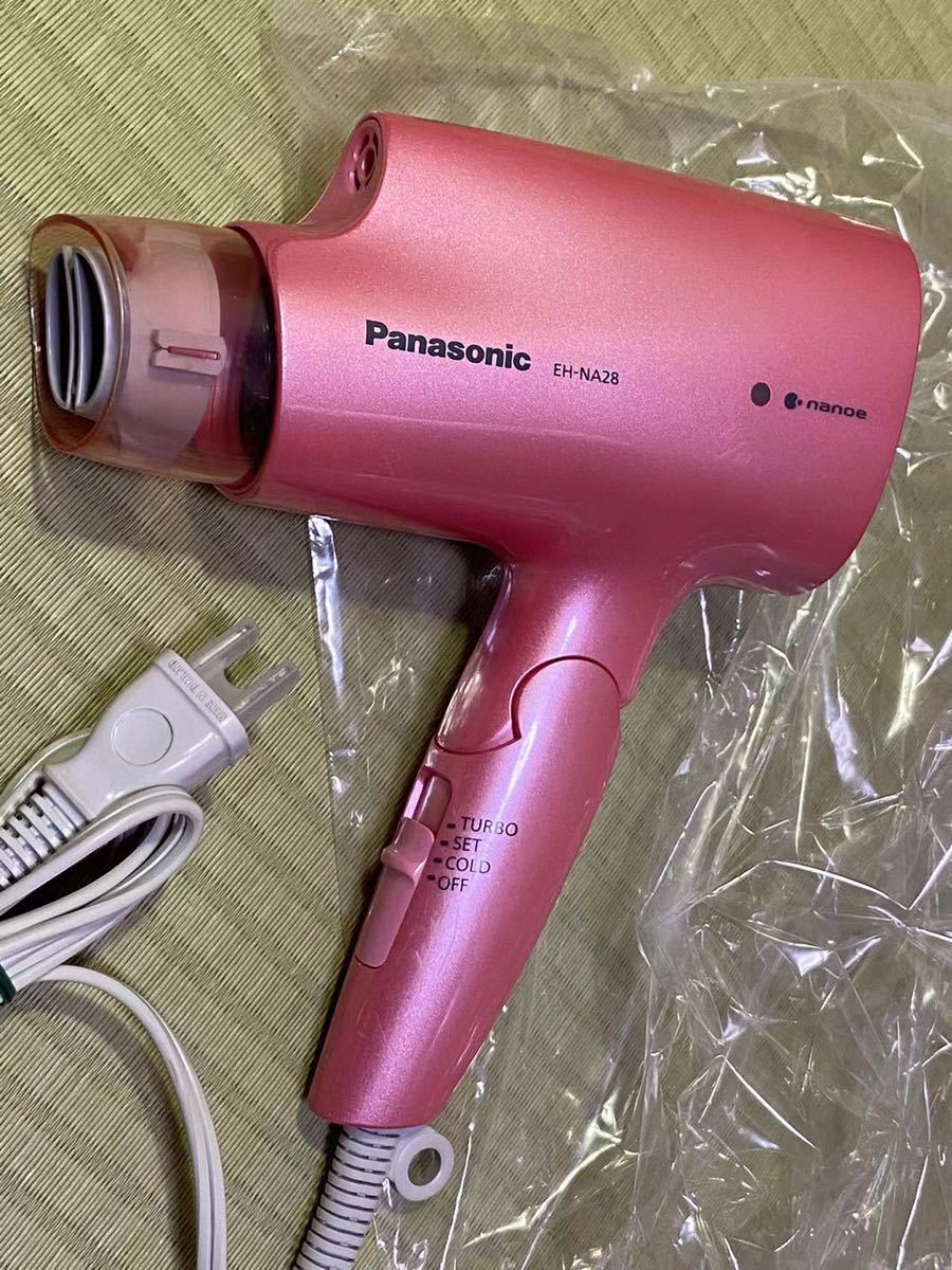 （動作品）Panasonicドライヤー・ヘアアイロン ナノケア EH-NA28-P ピンク系_画像7