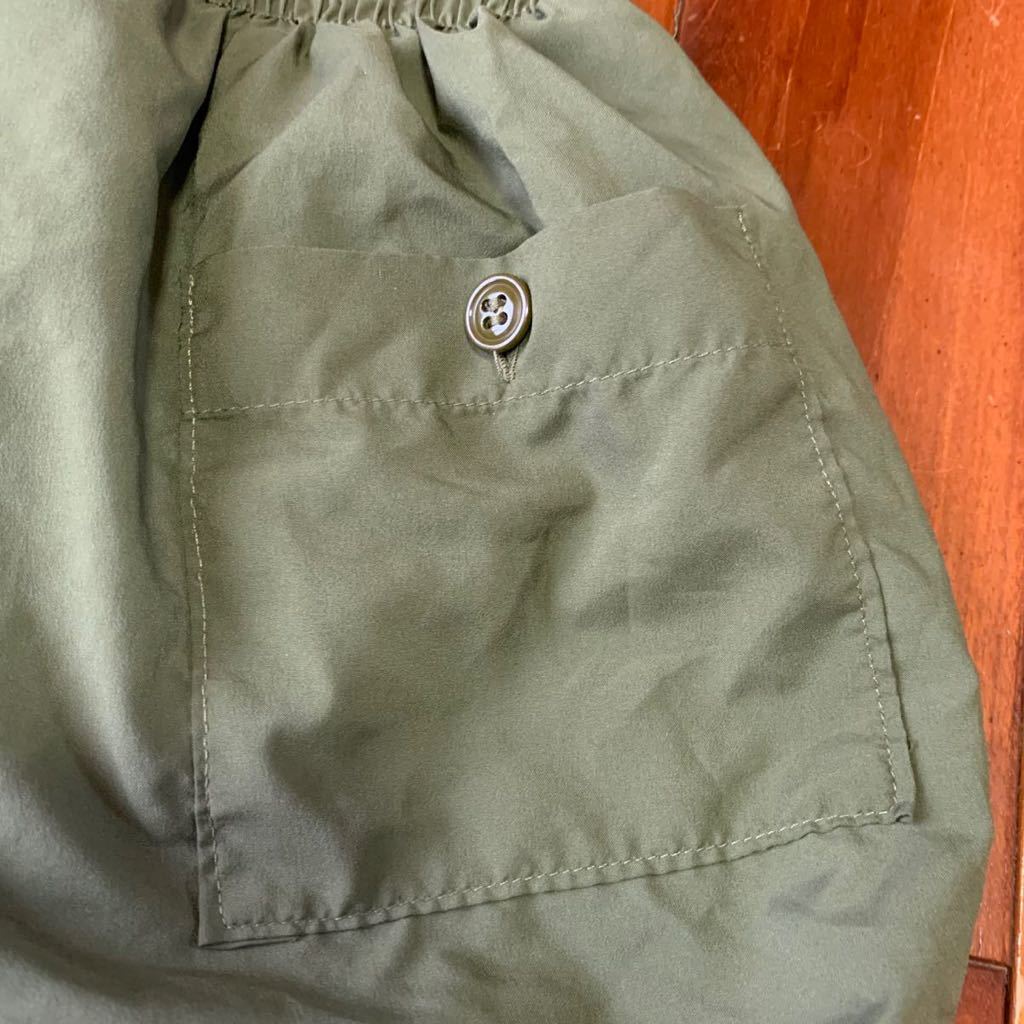 沖縄 米軍放出品 実物 USMC MARIEN TRUNKS GENERAL PORPOSE トレーニングパンツ ショートパンツ LARGE OD (管理番号BC39)_画像7