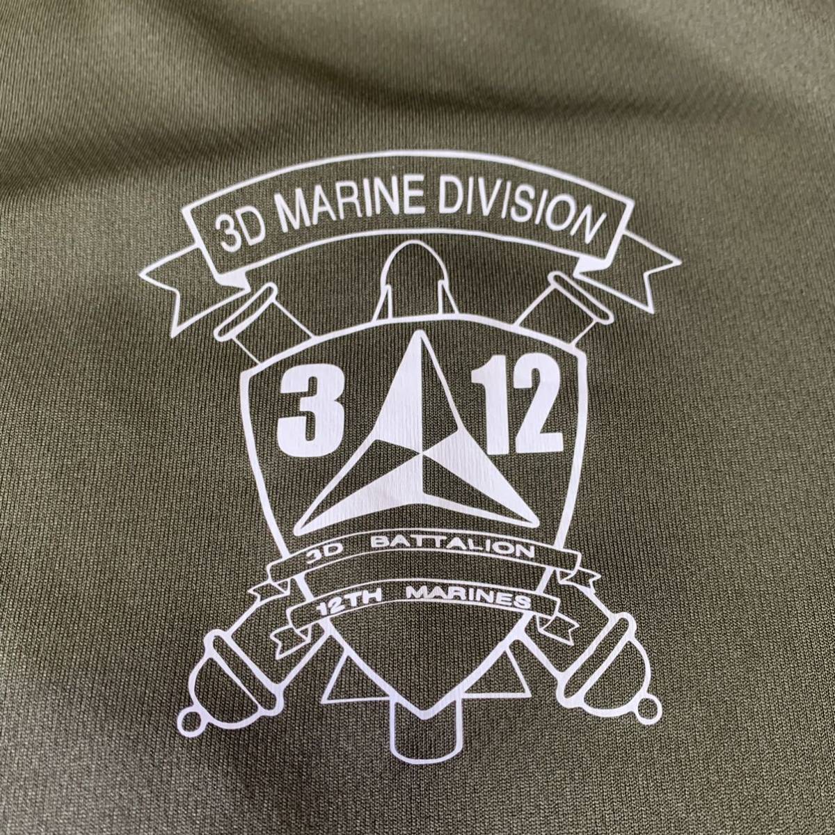  Okinawa вооруженные силы США сброшенный товар USMC MARINE милитари короткий рукав футболка тренировка бег .tore спорт OD ( контрольный номер W49)
