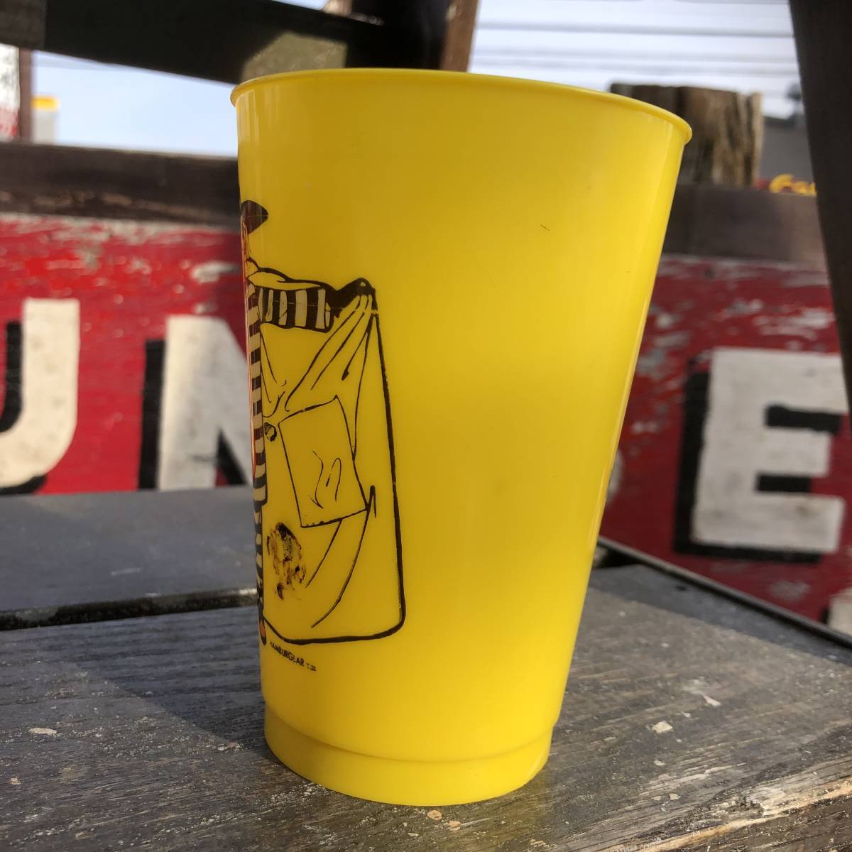  быстрое решение 1970s US McDonald's Hamburglar Vintage пластик cup 