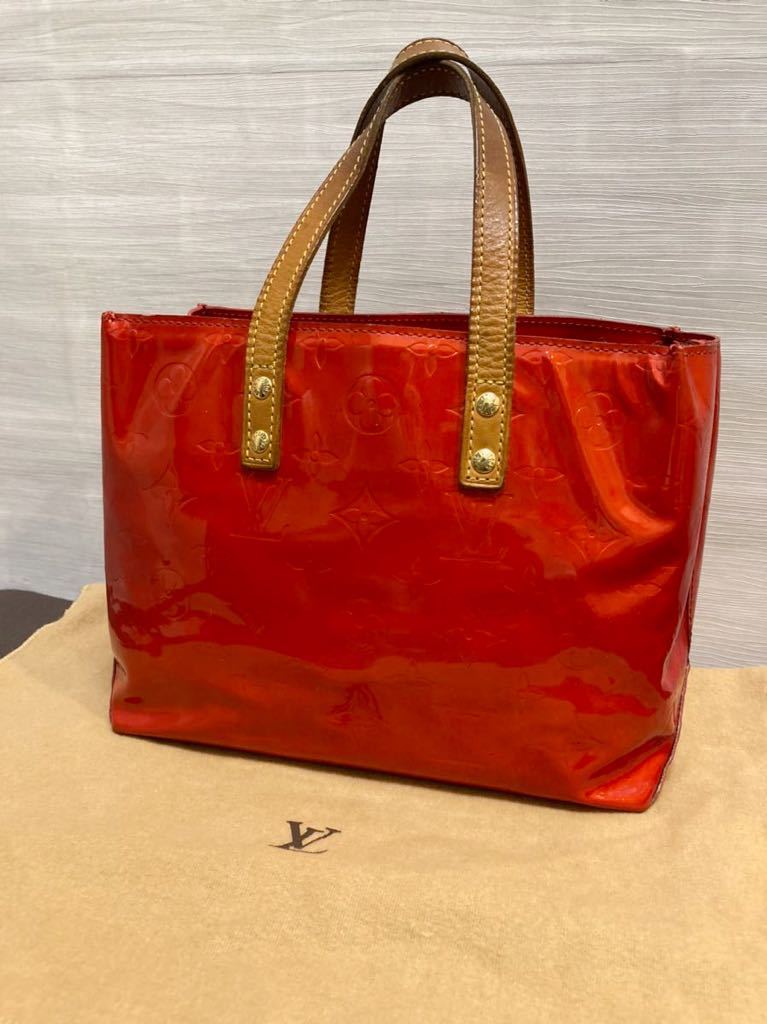 ヤフオク! - 良品 ルイヴィトン ヴェルニ リードPM レッド ハ...