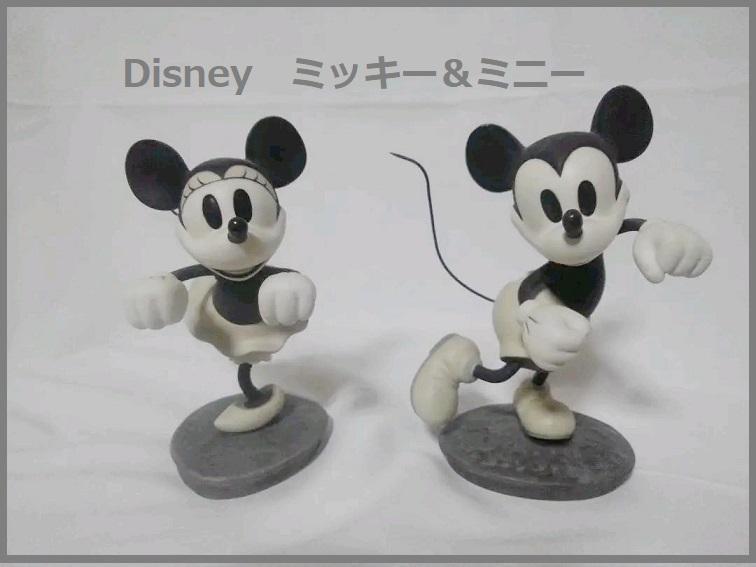 ディズニークラシックコレクション ミッキー&ミニー 陶器置物 当時モノ 希少 レア 1