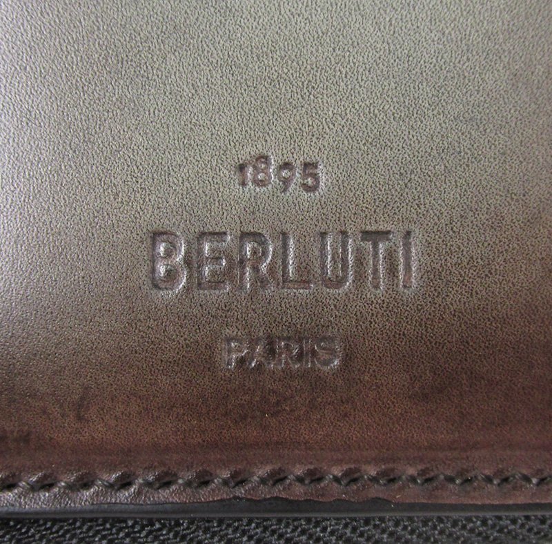 MALKHO13751 Berluti Berluti кожа часы кейс 1 шт. для оттенок коричневого × оттенок зеленого превосходный товар 