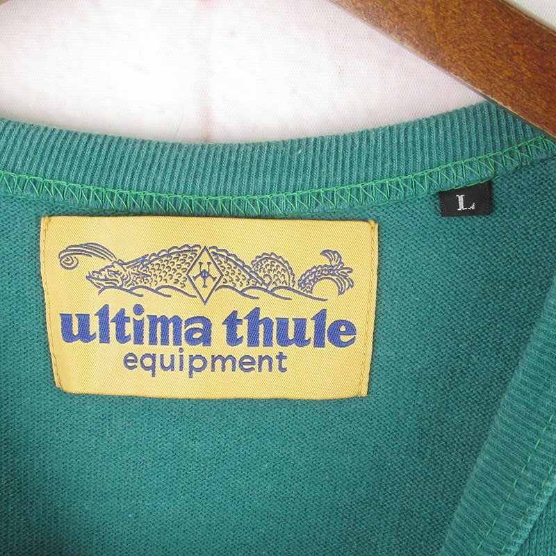 LST7832 FREEWHEELERS フリーホイーラーズ Ultima thule ポケット付き Tシャツ L グリーン系（クリックポスト可）_画像3