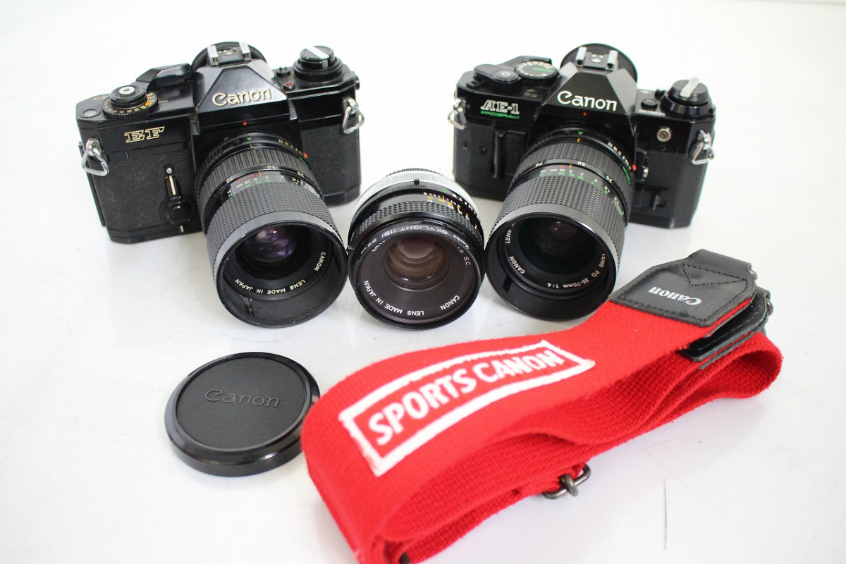 行董】Canon キャノン 一眼レフまとめ AE-1 PROGRAM FD 35-70mm1 行董】Canon キャノン 一眼レフまとめ AE-1 PROGRAM FD 35-70mm1