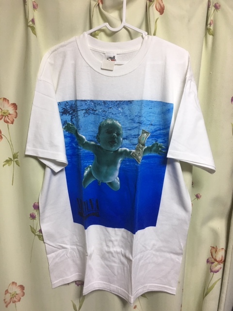 激レア ヴィンテージ NIRVANA ニルヴァーナ NEVERMIND ネバーマインド Tシャツ Lサイズ 新品 カートコバーン　木村拓哉さん_画像1