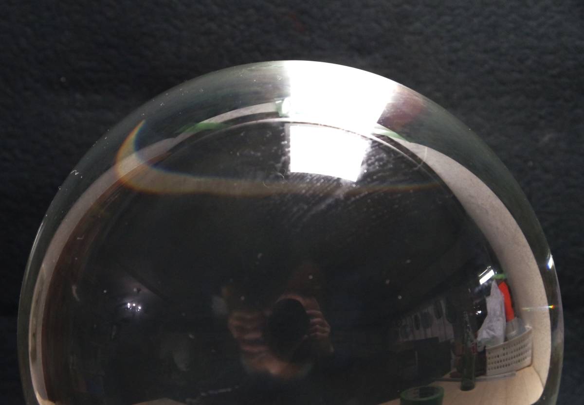 直径20cm 重量10kg! 硝子玉『即決送込』ガラスの球 (水晶 直径20cm 重量10kg! 硝子玉『即決送込』ガラスの球 (水晶