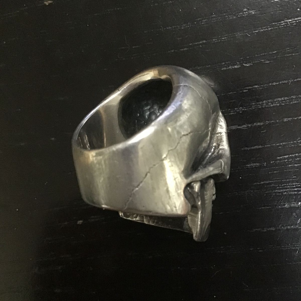 SV925 объем. есть Skull кольцо 11 номер 40g* серебряный череп кольцо булавка кольцо для ключей SILVER