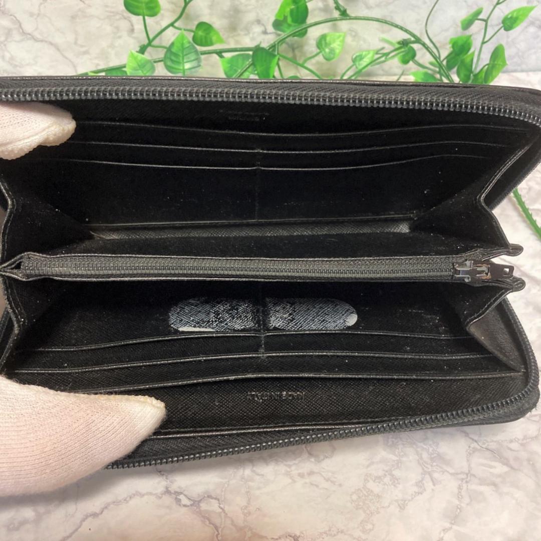 格安 【プラダ】 PRADA 長財布 黒 ラウンドジップ レザーメンズ 格安 【プラダ】 PRADA 長財布 黒 ラウンドジップ レザーメンズ