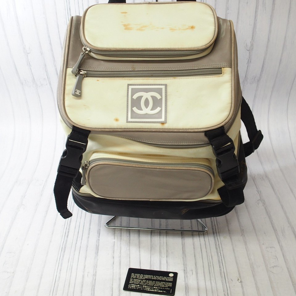 m001 F CHANEL シャネル リュック バックパック スポーツライン ココ