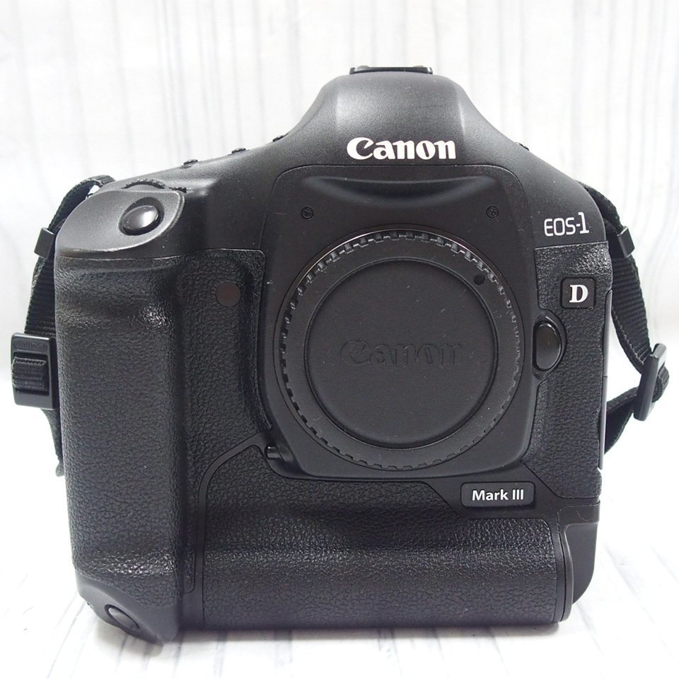 m002 D3【良品 1円～ Canon キャノン EOS-1 D MarkⅢ ボディ Mark3 マーク3 カメラ デジタル 一眼レフ 充電器 取説付 バッテリー無し】 60_画像2