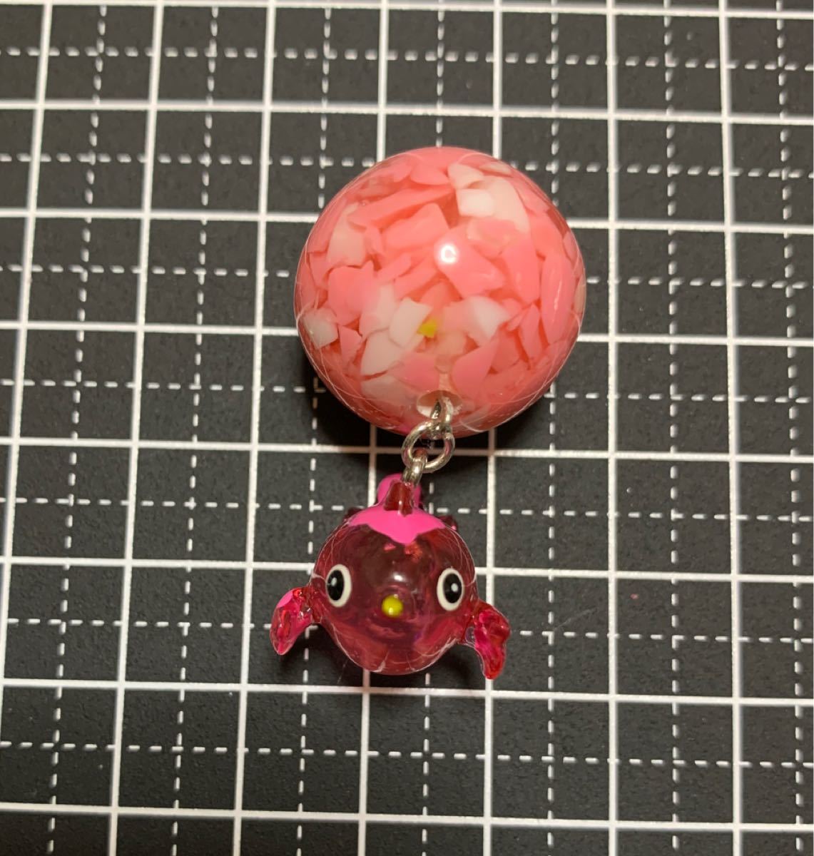 金魚チャーム 金魚ストラップ 014 バッグチャーム ファスナー 金魚チャーム 金魚ストラップ 014 バッグチャーム ファスナー