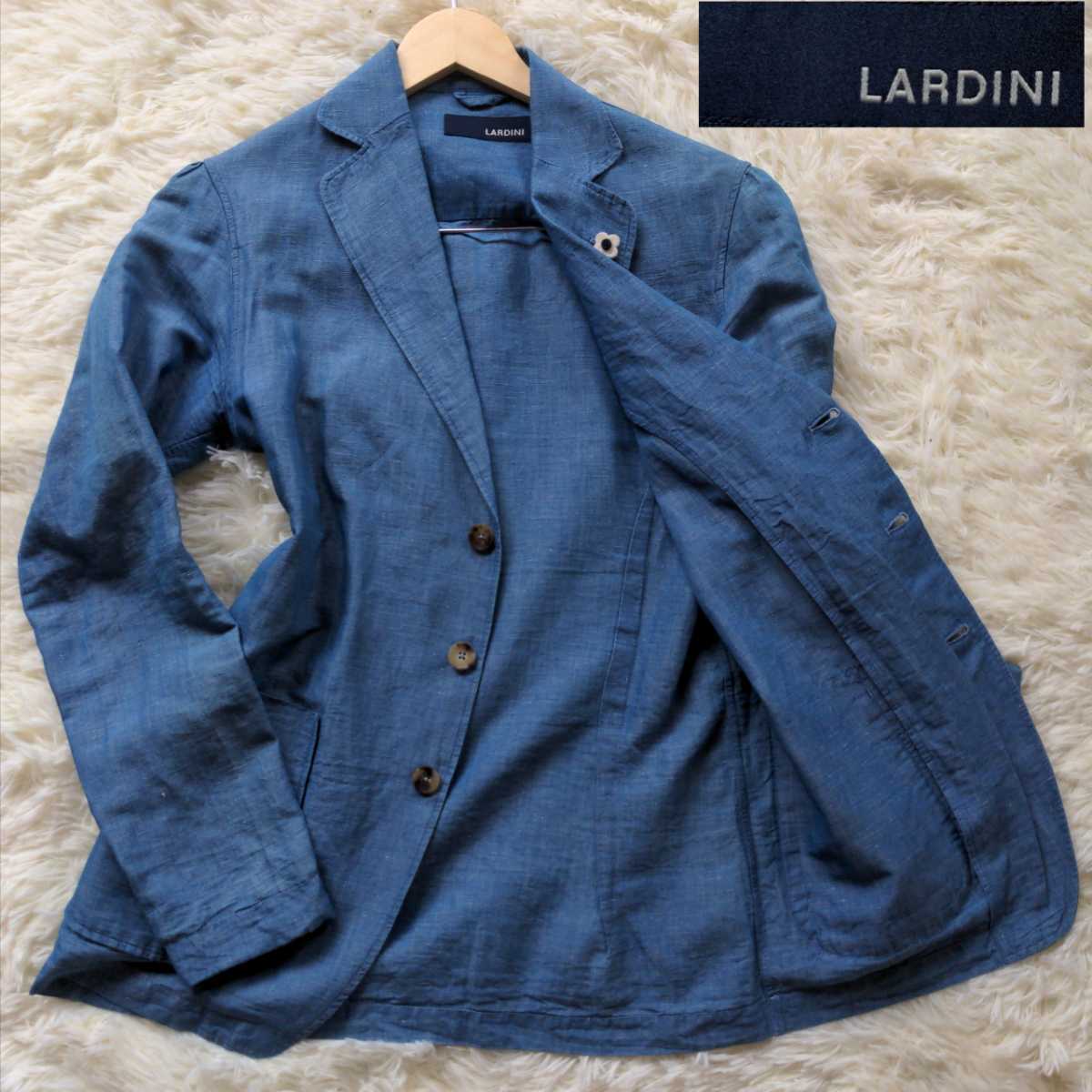 爽やか美品】 LARDINI ラルディーニ テーラードジャケット サマー