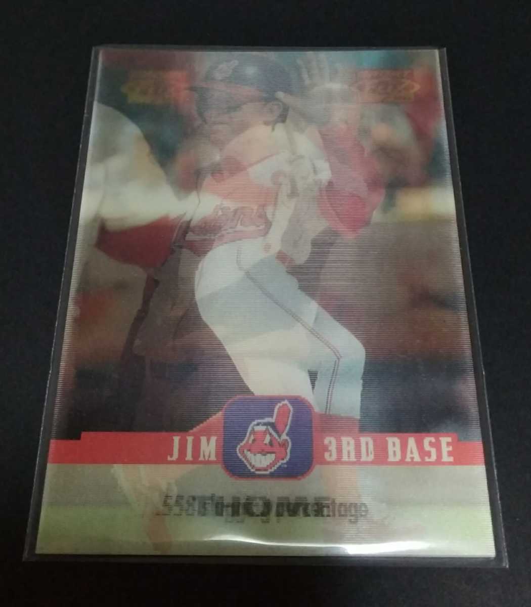 MLB 1996年PINNACLE ジム・トーミ(インディアンス)3Dカード。No.90。_画像1