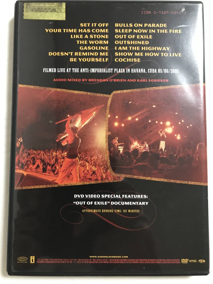 ★☆AUDIOSLAVE Live in Cuba オーディオスレイブ ライブ イン キューバ DVD☆★_画像2