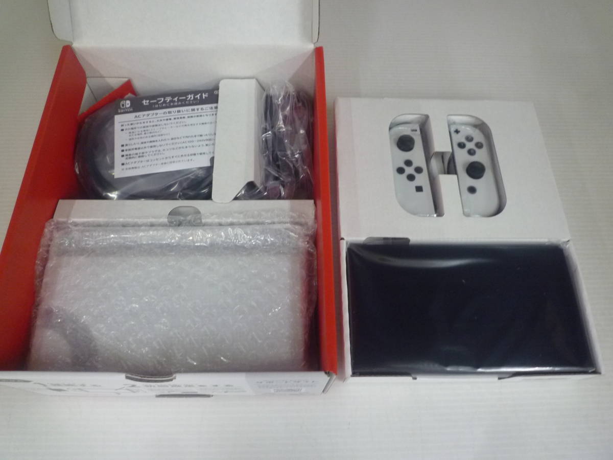 超歓迎好評未使用　ニンテンドースイッチ　Nintendo Switch 　有機ELモデル　Joy-Con(L)/(R) ホワイト ニンテンドースイッチ本体