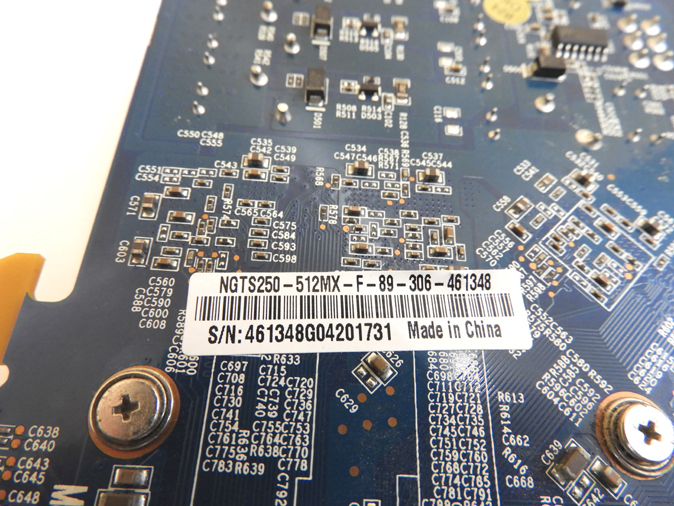 ECS ELITEGROUP グラフィックカード GeForce GTS250 512MB 動作未確認 ジャンク扱い_画像3