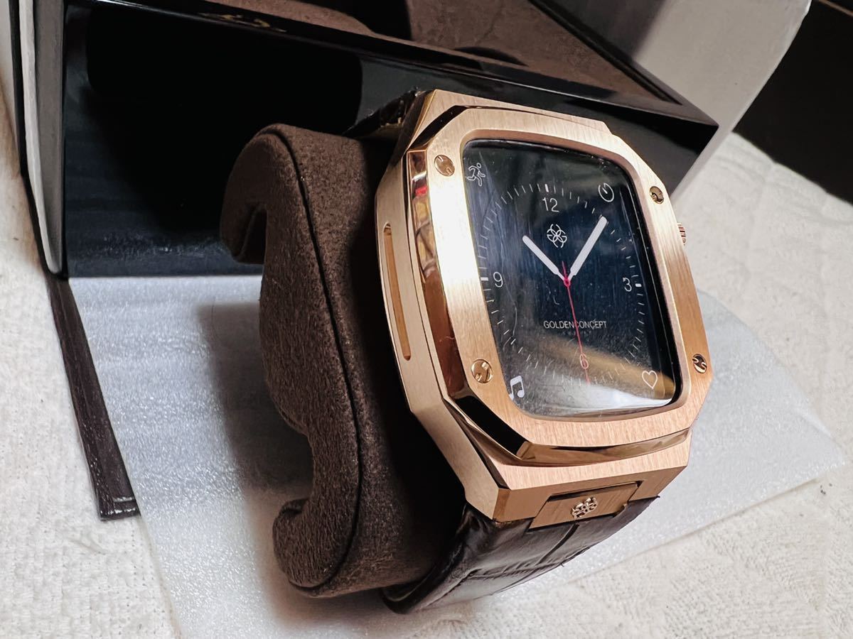 【未使用】 golden concept ゴールデンコンセプトApple Watch Case SP-44 ローズゴールド　アップルウォッチケース Rose Gold