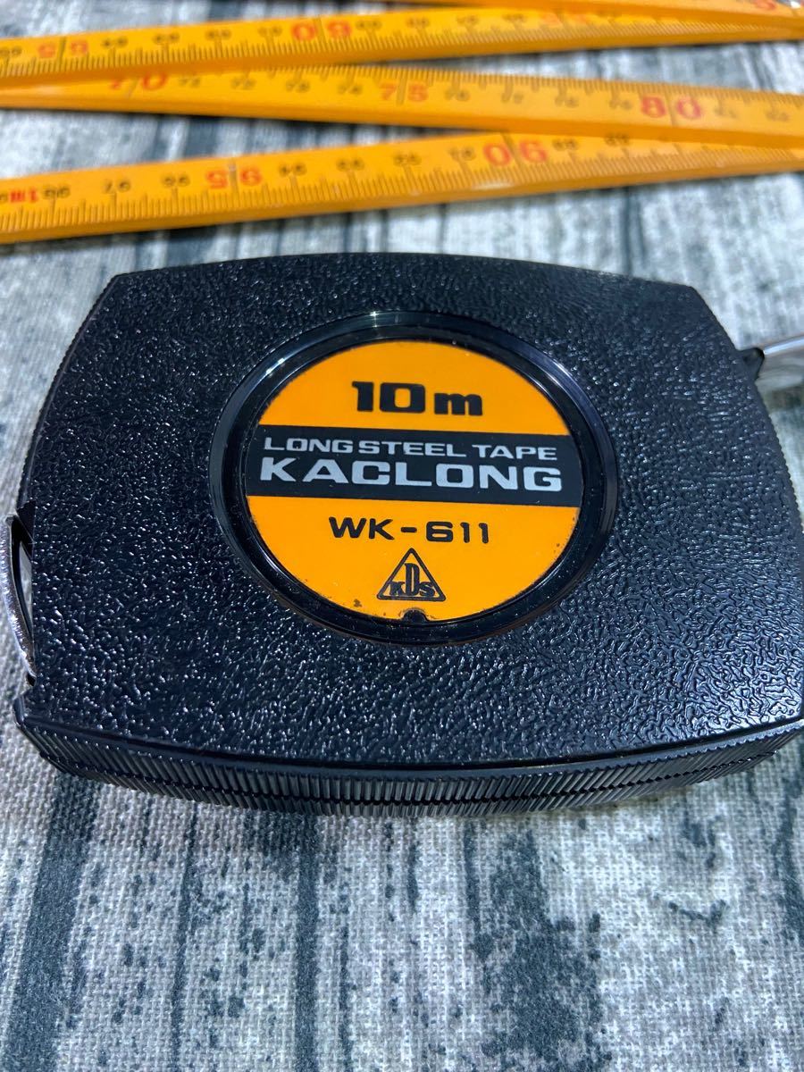 2種セット】メジャー カクロング10 WK-611 京都度器 折りたたみ