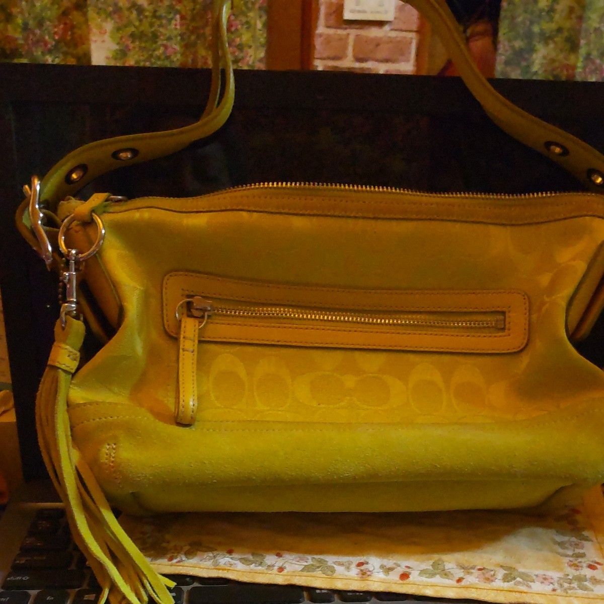 ☆ 定価8.8万円 新品 COACH ショルダーバッグ デニム ブルー バッグ
