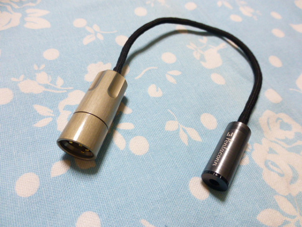 休日限定 純銅 ( 4ピン コネクタ XLR → (メス) 4.4mm5極 テルル銅