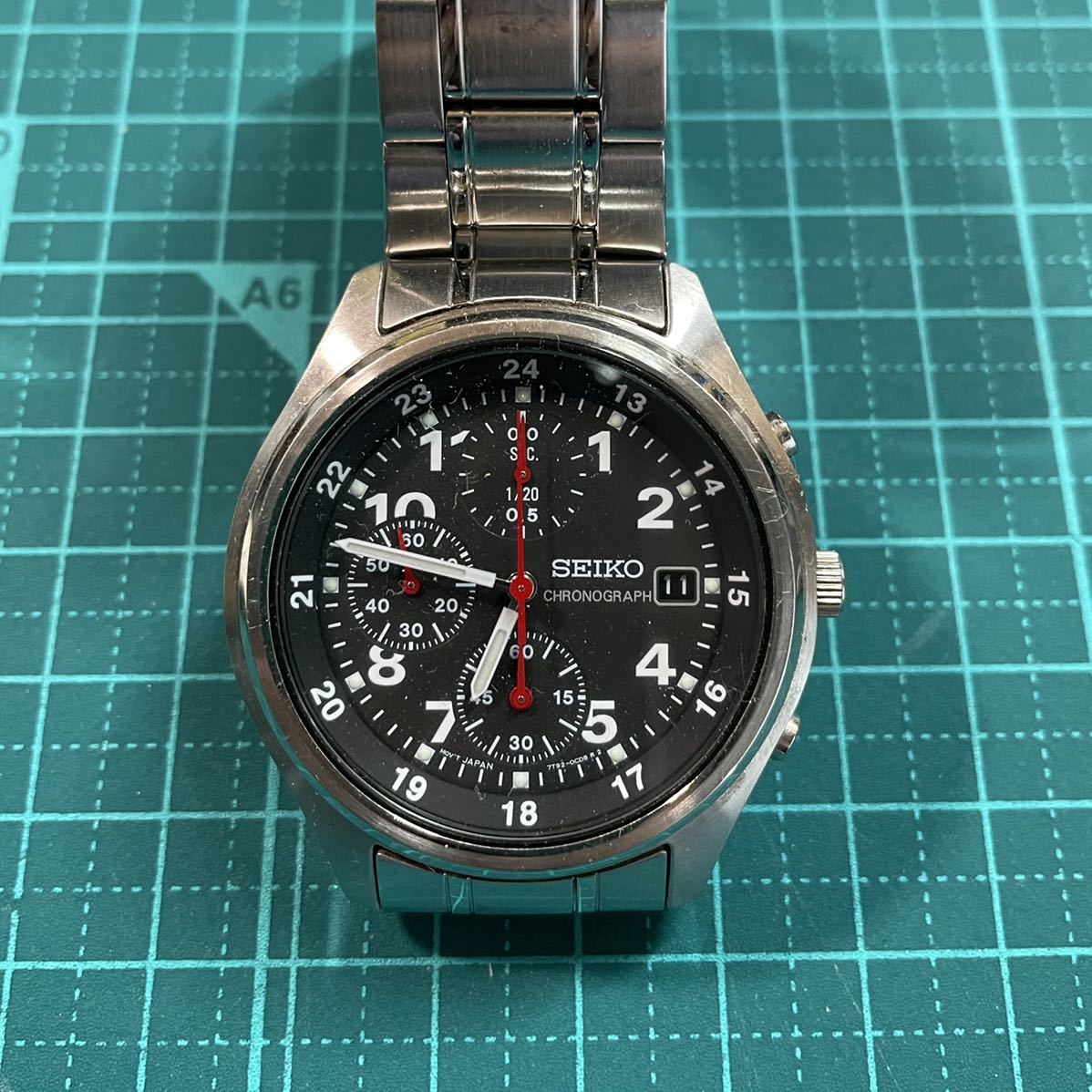 買収 ジャンク品 セイコー 腕時計 クロノグラフ クウォーツ tdh